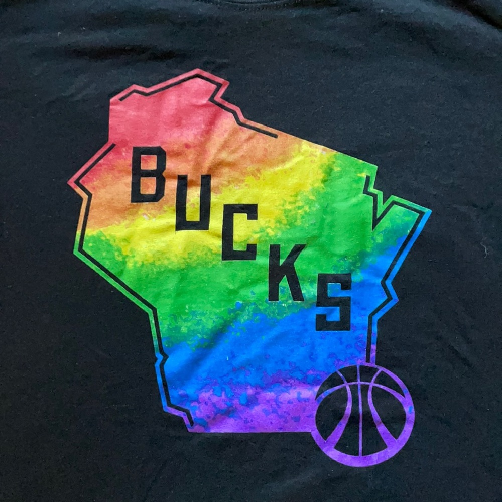Milwaukee Bucks Pride Graphic T-Shirt